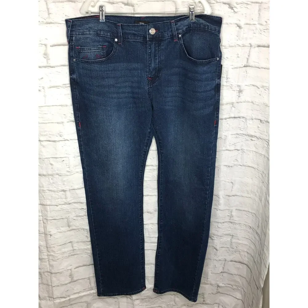 True Religion Ricky Relaxed Straight Jean Dark Indigo 700077 Men's $159 38 x 34